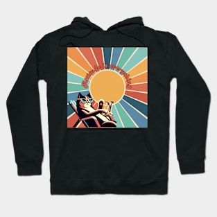 Attitude is everything cat at the beach Hoodie